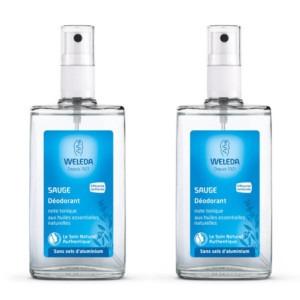 Weleda Déodorant à la sauge - Lot de 2 x 100 ml