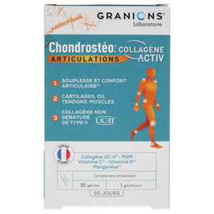 Granions Chondrostéo Articulations Collagène Activ - 30 Gélules