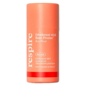 Respire Déodorant Stick Rose Pivoine Format Carton Bio - 50 g