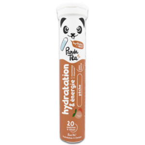 Panda Pastilles hydratation & énergie Pêche - 20 pastilles effervescentes