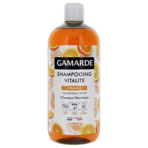 Gamarde Shampoing Vitalité Orange Cheveux Normaux Bio - 500 ml