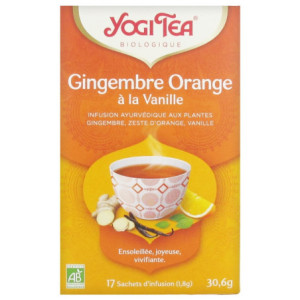 Yogi Tea Gingembre Orange à la Vanille Bio - 17 Sachets
