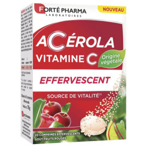 Forté Pharma Acérola Vitamine C - 20 Comprimés Effervescents