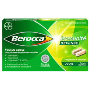 Berocca Immunité Défense - 2 x 28 Gélules Végétales