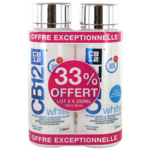 CB12 White Bain de Bouche - Lot de 2 x 250 ml