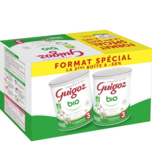 Guigoz - Lait de Croissance Bio De 10 mois à 3 ans - 2x800g
