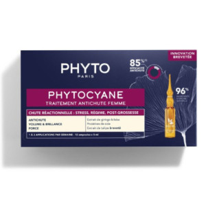 Phytocyane traitement antichute femme ampoules - 12 ampoules