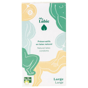 My Lubie Préservatifs en Latex Naturel Large - 12 Préservatifs