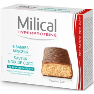 Barre Minceur Chocolat Noix de Coco - 6 barres