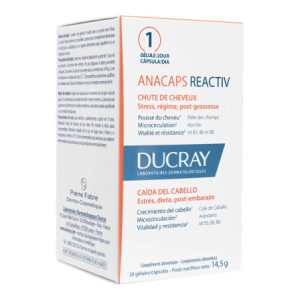 Ducray Anacaps Reactiv Chute de Cheveux Réactionnelle - 3 x 30 Capsules