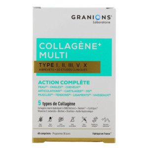 Granions Multi Collagène Type I-II-III-V-X - 60 Comprimés