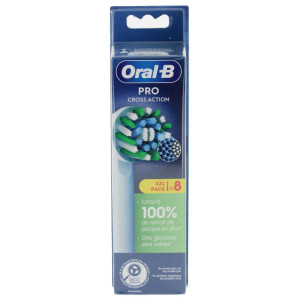 Oral-B Pro Cross Action 8 Brossettes de Rechange