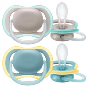 Avent Ultra Air Sucettes Orthodontiques Silicone 18 Mois et + - 2 unités 