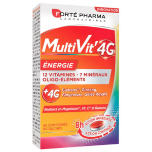 Forté Pharma MultiVit'4G Energie - 30 Comprimés Bicouches