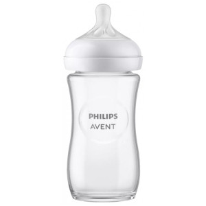 Avent Natural Response Biberon Verre 1 Mois et + - 240 ml