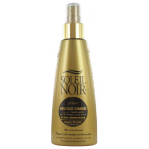 Soleil Noir Huile Sèche Vitaminée Ultra Bronzante Sans Filtre Spray - 150ml