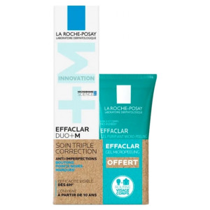 La Roche-Posay Effaclar Duo+M 40 ml + Effaclar Gel Purifiant Micro-Peeling 50 ml Offert