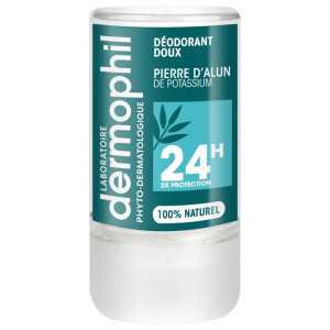 Dermophil Indien Déodorant Doux Pierre d'Alun 24H - 115 g