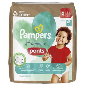 Pampers Harmonie Pants Couches-Culottes Taille 6 Emballage Recyclé (15 kg et +) - 24 unités 