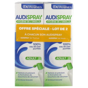 Audispray Adulte Hygiène de l'Oreille - Lot de 2 x 50 ml