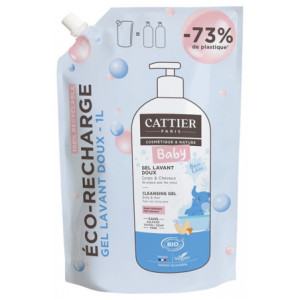 Cattier Baby Gel Lavant Doux Bio Éco-Recharge - 1 L