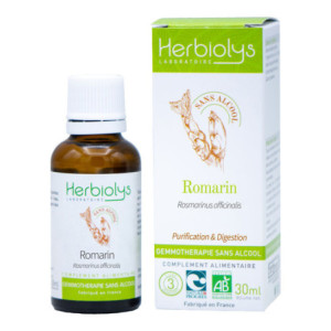 Herbiolys romarin Bio gemmothérapie sans alcool - 30ml