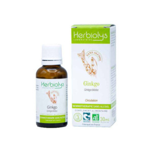 Herbiolys ginkgo Bio gemmothérapie sans alcool - 30ml