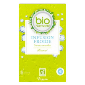 Vitavea Infusion Froide Minceur Saveur Menthe Bio - 20 Sachets