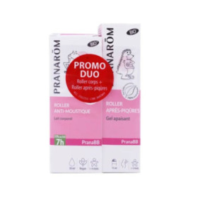 Pranarôm PranaBB Roller Bio Anti-Moustiques 30ml+Roller après piqûres - 15ml