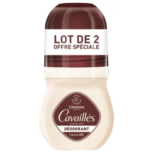 Cavaillès Dermato 48H Homme Déodorant Roll-On - Lot de 2 x 50 ml