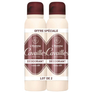 Cavaillès Homme Déodorant Fraîcheur 48H - Lot de 2 x 150 ml