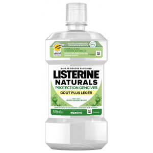 Listerine Naturals bain de Bouche Protection Gencives Goût Plus Léger - 500 ml