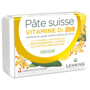 Lehning Pâte Suisse Vitamine D3 - 40 Gommes