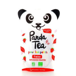 Panda Tea Infusion Fruitée Pour Les Petits Fraise - 28 Sachets