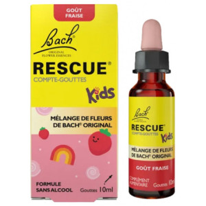 Fleurs de Bach Rescue Bach Kids Compte-Gouttes Goût Fraise - 10 ml