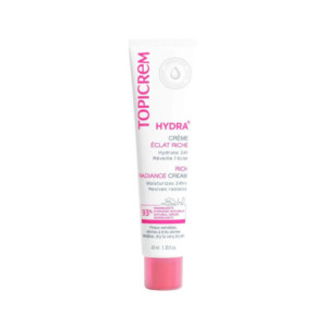Topicrem HYDRA+ - Crème Hydratante Eclat Riche - Visage - Peaux Sèches à Très Sèches - 40ml
