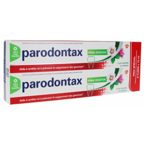 Parodontax Dentifrice Herbal Sensation - Lot de 2 x 75 ml
