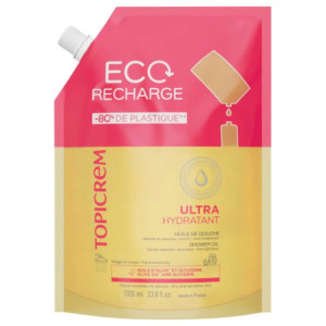 Topicrem Ultra-Hydratant Huile de Douche Éco-Recharge -1000 ml