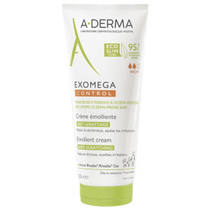 A-DERMA Exomega Control Crème Émolliente Anti-Grattage Tube Éco-Slim - 200 ml