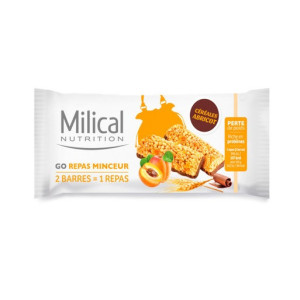 Go Repas Minceur Abricot - 2 barres