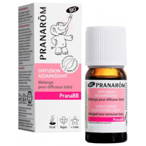 Pranarôm PranaBB Diffusion Assainissant Mélange pour Diffuseur Bébé Bio - 10 ml