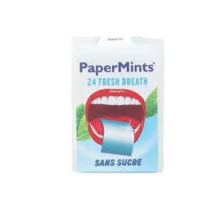 PaperMints Fresh breath feuilles de menthe - 24 feuilles 