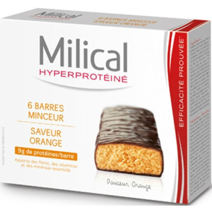 Barre Minceur Chocolat Orange , 6 barres