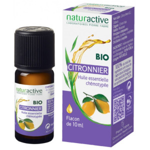 Naturactive Huile Essentielle Citronnier (Citrus x limon L.) Bio - 10 ml