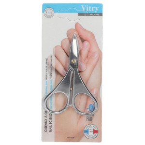 Vitry Ciseaux à Ongles Lames Courbes Inox Furtif