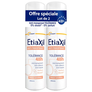 Etiaxil Anti-Transpirant Tolérance 48H - Lot de 2 x 150 ml