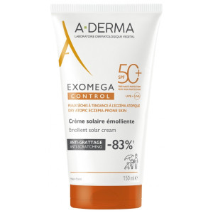 A-DERMA Exomega Control Crème Solaire Émolliente SPF50+ - 150 ml