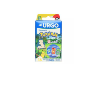 Urgo Pansements prédécoupés Pokémon effet Tatoo - 16 pansements