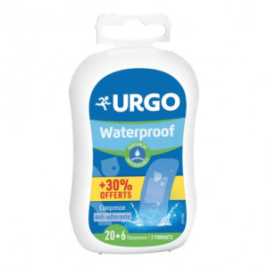Urgo waterproof compresse anti-adhérente - 20 pansements