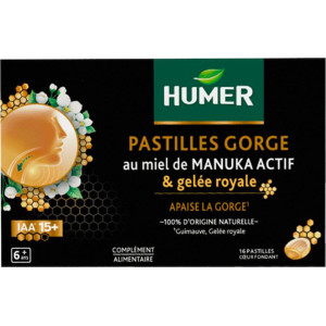 Humer Pastilles Manuka 15+ Gelée Royale x16